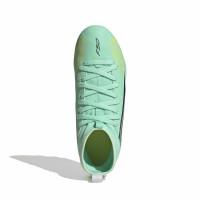 adidas F50 Hyperfast Club Mid Grass/Artificial Grass Football Boots (MG) Kids Mint Green Black White