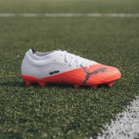 PUMA Ultra Nitro 7 Match Gras / Kunstgras Voetbalschoenen (MG) Wit Felrood Zwart