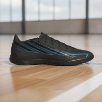 adidas F50 Hyperfast League Zaalvoetbalschoenen (IN) Zwart Zwart Blauw