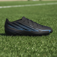 adidas F50 Hyperfast Elite Gras Voetbalschoenen (FG) Kids Zwart Zwart Blauw