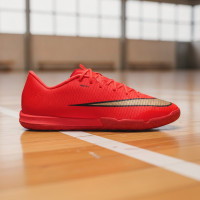 Nike Mercurial Vapor 17 Academy Zaalvoetbalschoenen (IN) Felrood Zwart Goud