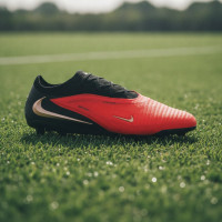 Nike Phantom 6 Low Elite Artificial Grass Football Boots (AG) Black Bright Red Gold