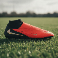 Nike Phantom 6 High Elite Artificial Grass Football Boots (AG) Black Bright Red Gold