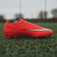 Nike Mercurial Vapor 17 Pro Kunstgras Voetbalschoenen (AG) Felrood Zwart Goud