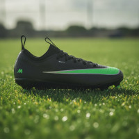 Nike Mercurial Vapor 17 Academy Grass/Artificial Grass Football Boots (MG) Toddlers Black Bright Green Silver Grey