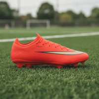 Nike Mercurial Vapor 17 Pro Gras Football Boots (FG) Bright Red Black Gold
