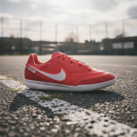 Nike Tiempo Streetgato Straatvoetbalschoenen Kids Rood Wit