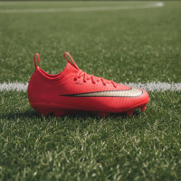 Nike Mercurial Vapor 17 Academy Grass/Artificial Grass Football Boots (MG) Toddlers Bright Red Black Gold