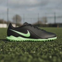 Nike Tiempo Maestro Club Turf Voetbalschoenen (TF) Zwart Felgroen Zilvergrijs