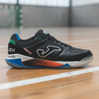 Joma Top Flex Plus Indoor Football Boots (IN) Black White Green Orange Blue