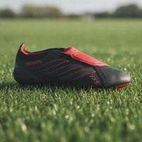adidas Predator Elite FT L-Tech Gras Voetbalschoenen (FG) Zwart Zwart Rood