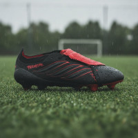adidas Predator Elite FT L-Tech Iron Stud Football Boots (SG) Black Black Red