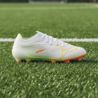 PUMA Ultra Nitro 7 Ultimate Gras Football Boots (FG) White Yellow Orange