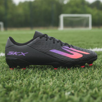 Skechers SKX_2 Low Club Grass/Artificial Grass Football Boots (MG) Black Purple Neon