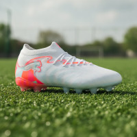 PUMA Future 9 Pro Brilliance Grass/Artificial Grass Football Boots (MG) Women's White Bright Orange Pink Light Blue