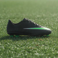 Nike Mercurial Vapor 17 Club Gras / Kunstgras Voetbalschoenen (MG) Kids Zwart Felgroen Zilvergrijs
