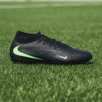 Nike Phantom 6 High Academy Gras / Kunstgras Voetbalschoenen (MG) Zwart Felgroen