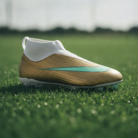 Nike Mercurial Superfly 11 Mbappé Academy Gras / Kunstgras Voetbalschoenen (MG) Kids Goud Groen Wit