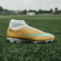 Nike Mercurial Superfly 11 Mbappé Academy Gras / Kunstgras Voetbalschoenen (MG) Goud Groen Wit