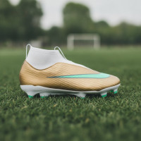 Nike Mercurial Superfly 11 Mbappé Academy Gras / Kunstgras Voetbalschoenen (MG) Peuters/Kleuters Goud Groen Wit