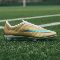 Nike Zoom Mercurial Superfly 11 Mbappé Elite Gras Voetbalschoenen (FG) Goud Groen Wit