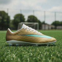 Nike Zoom Mercurial Superfly 11 Mbappé Pro Gras Voetbalschoenen (FG) Goud Groen Wit