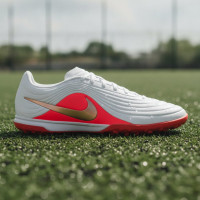Nike Tiempo Maestro Academy Turf Football Boots (TF) White Bright Red Gold
