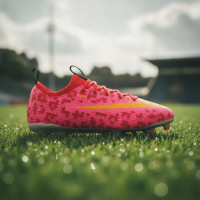 Nike Mercurial Vapor 17 Academy x LEGO® Gras Voetbalschoenen (FG) Kids Rood Roze Oranje