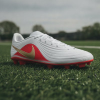 Nike Tiempo Maestro Club Grass/Artificial Grass Football Boots (MG) White Bright Red Gold