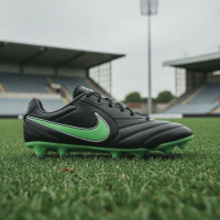 Nike Tiempo Ligera Pro Gras Football Boots (FG) Black Bright Green Silver Grey