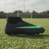Nike Mercurial Superfly 11 Academy Grass/Artificial Grass Football Boots (MG) Kids Black Bright Green Silver Grey
