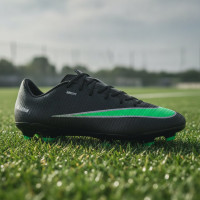 Nike Mercurial Vapor 17 Academy Grass/Artificial Grass Football Boots (MG) Black Bright Green Silver Grey