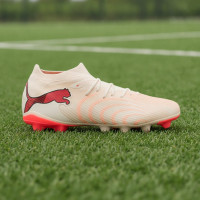 PUMA Future 9 Match Grass/Artificial Grass Football Boots (MG) Off White Black Pink