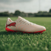 PUMA Future 9 Play Grass/Artificial Grass Football Boots (MG) Off White Black Pink