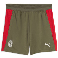 PUMA AC Milan Trainingsset 2026-2027 Kids Lichtgrijs Donkergroen Rood