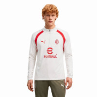 PUMA AC Milan Trainingspak 1/4-Zip 2026-2027 Lichtgrijs Donkergroen Rood Wit