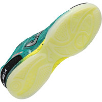 Joma Top Flex Zaalvoetbalschoenen (IN) Turquoise Zilvergrijs Geel
