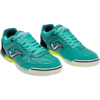 Joma Top Flex Zaalvoetbalschoenen (IN) Turquoise Zilvergrijs Geel