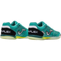 Joma Top Flex Zaalvoetbalschoenen (IN) Turquoise Zilvergrijs Geel