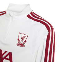 adidas Liverpool Europees Trainingstrui 1/4-Zip 2026-2027 Kids Wit Rood Grijs