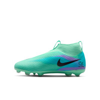 Nike Mercurial Superfly 11 Sam Kerr Academy Gras / Kunstgras Voetbalschoenen (MG) Kids Turquoise Blauw Paars Oranje