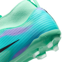 Nike Mercurial Superfly 11 Sam Kerr Academy Gras / Kunstgras Voetbalschoenen (MG) Kids Turquoise Blauw Paars Oranje