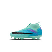 Nike Mercurial Superfly 11 Sam Kerr Academy Grass/Artificial Grass Football Boots (MG) Toddlers Turquoise Blue Purple Orange