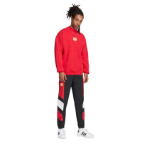 adidas Manchester United EQT Crew Trainingspak Rood Zwart Wit