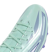 adidas F50 Sparkfusion League Mid Grass/Artificial Grass Football Boots (MG) Women's Mint Green White Blue