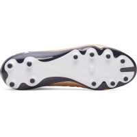 Under Armour Magnetico Pro 6 Grass Football Boots (FG) White Brown Dark Grey