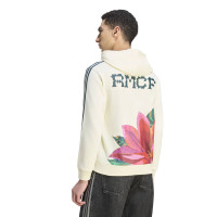 adidas Real Madrid Farm Hoodie Beige Dark Green Pink