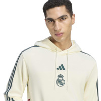 adidas Real Madrid Farm Hoodie Beige Dark Green Pink