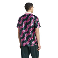 adidas Real Madrid Farm T-Shirt Dark Green Pink White