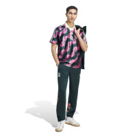 adidas Real Madrid Farm T-Shirt Dark Green Pink White
